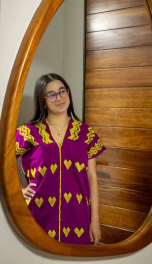 ❤️‍🔥 Huipil “Corazón de Fuego” – San Juan Colorado, Oaxaca