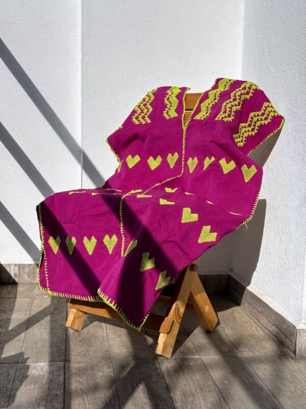 ❤️‍🔥 Huipil “Corazón de Fuego” – San Juan Colorado, Oaxaca