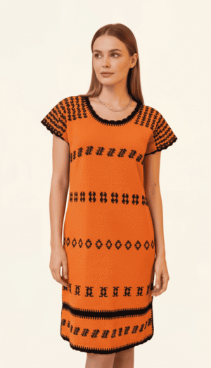 🎃 Huipil “Calabaza” – San Juan Colorado, Oaxaca