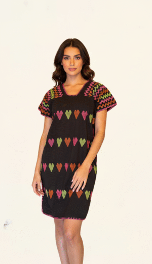 ⚫ Huipil “Negro” – San Juan Colorado, Oaxaca