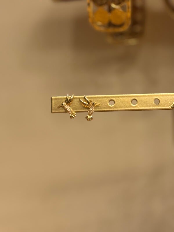 🕊️ Aretes “Colibrí del Istmo” – Tehuantepec, Oaxaca