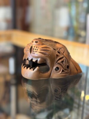 🟠 Jaguar de Barro Rojo Mediano – San Bartolo Coyotepec, Oaxaca