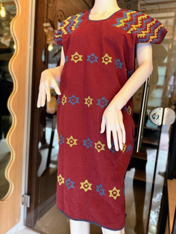 🍷 Huipil “Vino” – San Juan Colorado, Oaxaca