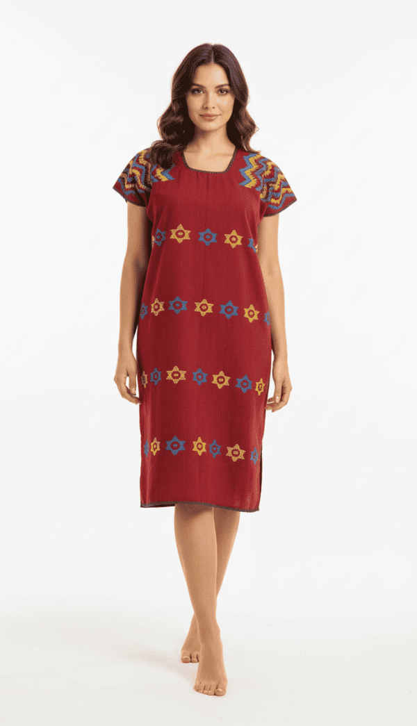 🍷 Huipil “Vino” – San Juan Colorado, Oaxaca